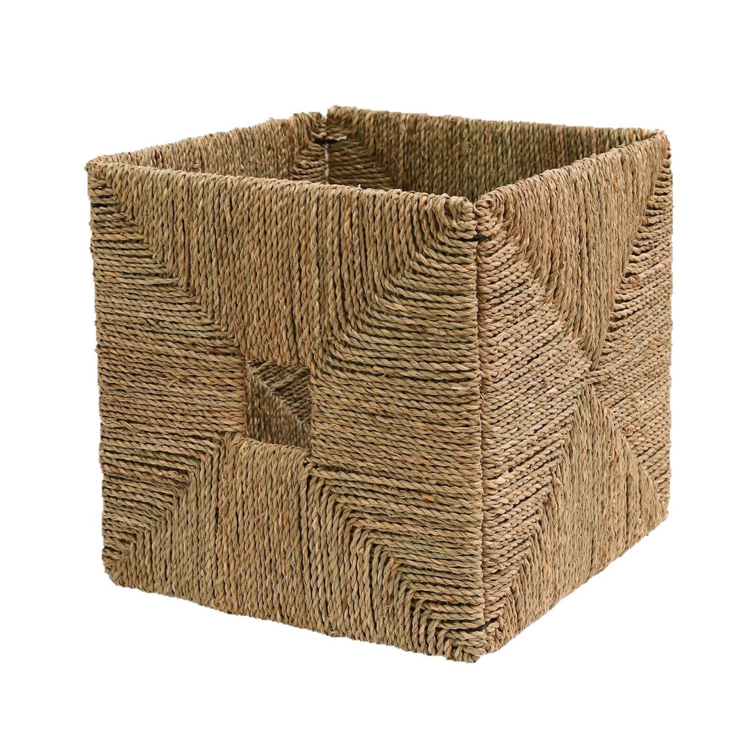 Rectangular Natural Fiber Storage Basket Kalsten