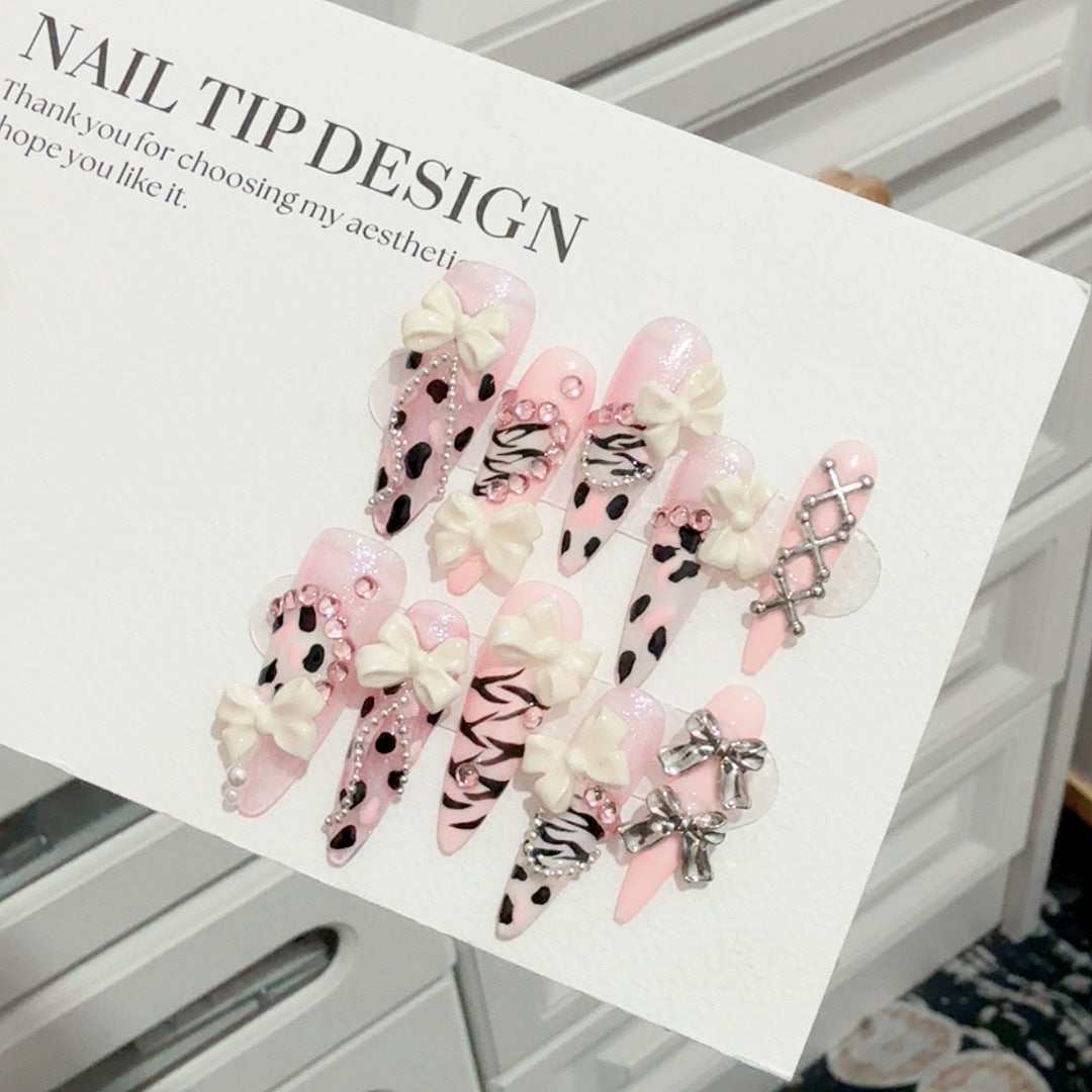 Decorative 3D Nail Art Tips Set
