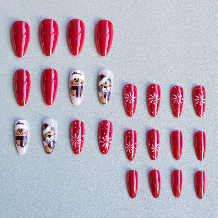 Festive Christmas Themed Nail Art Set
