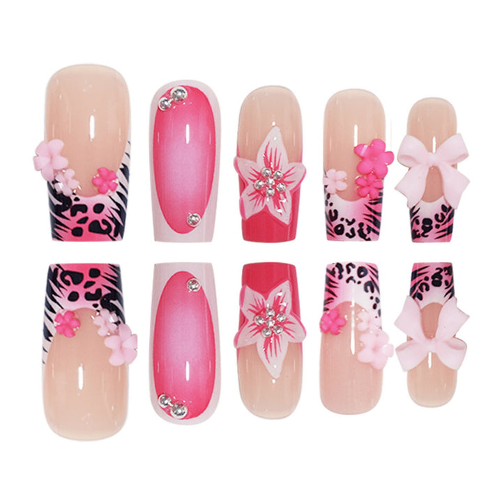 Floral Elegant Press-On Nail Extensions Kalsten