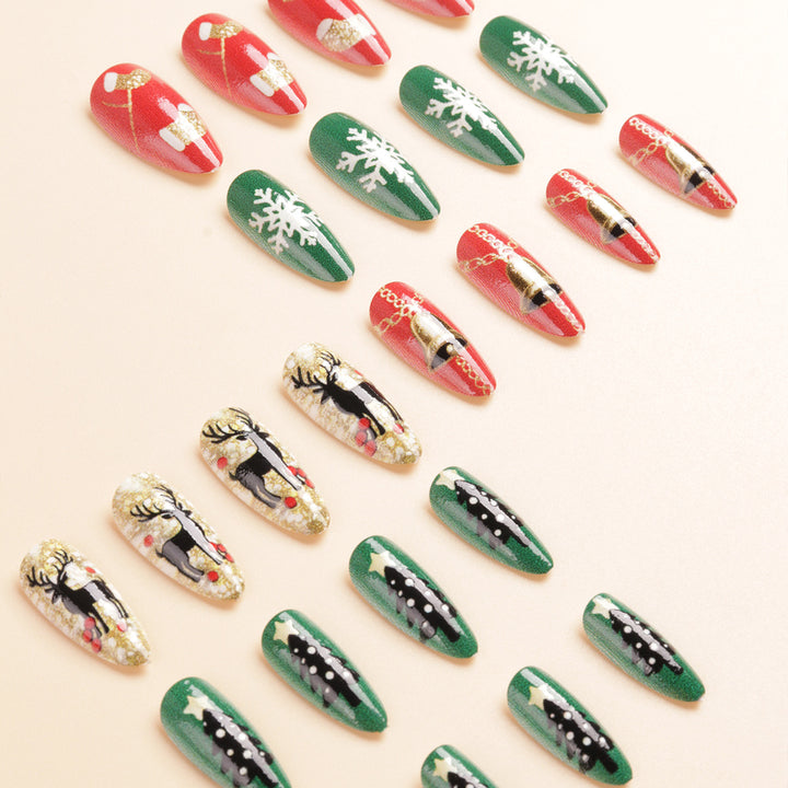 Festive Themed Press-On Nail Art Kalsten