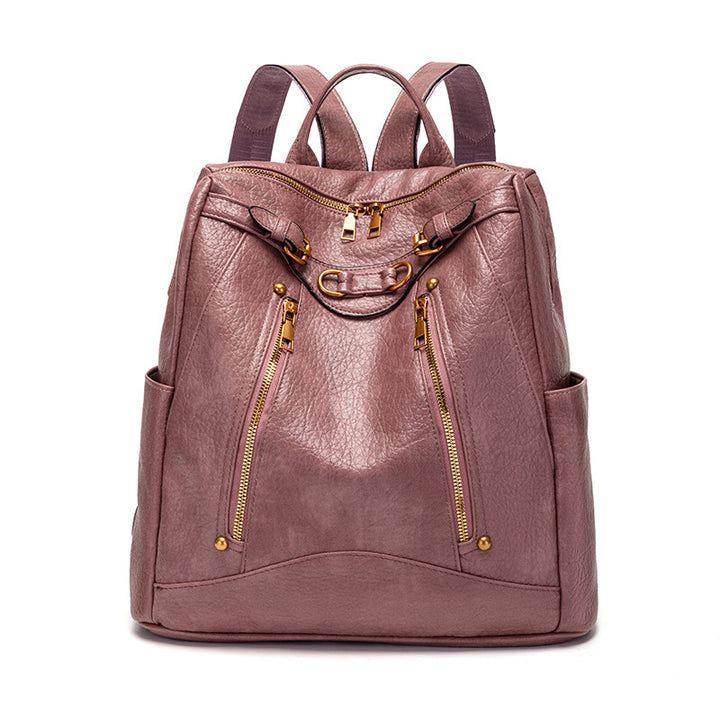 Versatile Multifunctional Leather Backpack