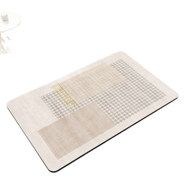 Non-Slip Geometric Pattern Bathroom Mat Kalsten