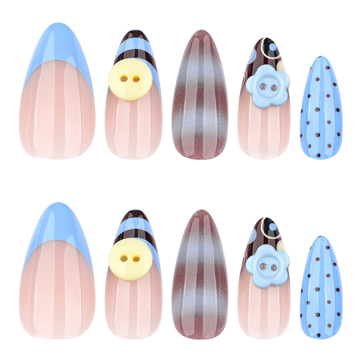 Creative Manicure Nails with Blooming Design Kalsten