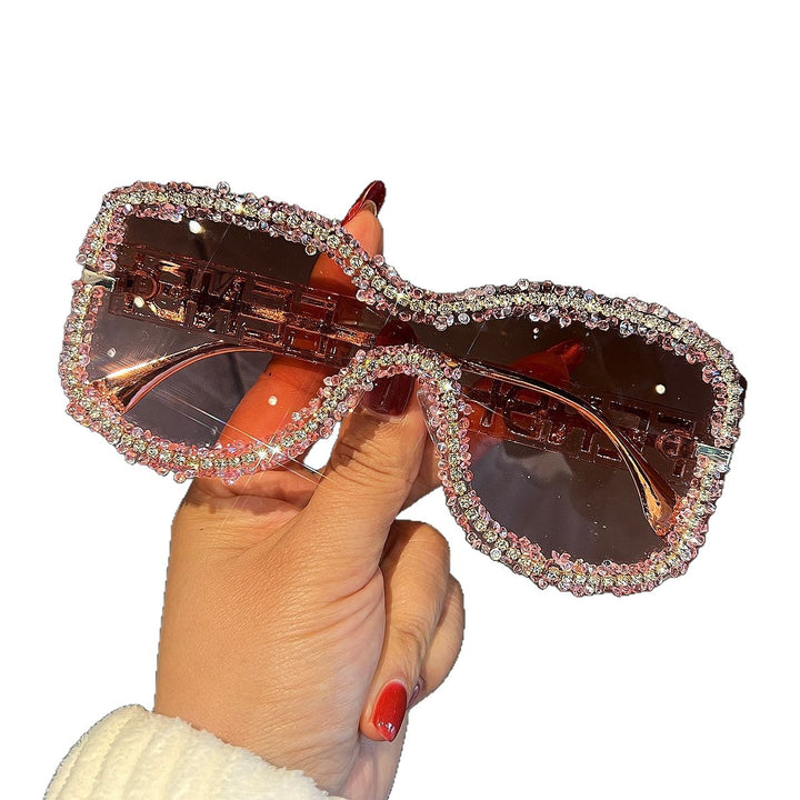 Women's Glamorous Sunglasses with Striking Crystal Frame Kalsten