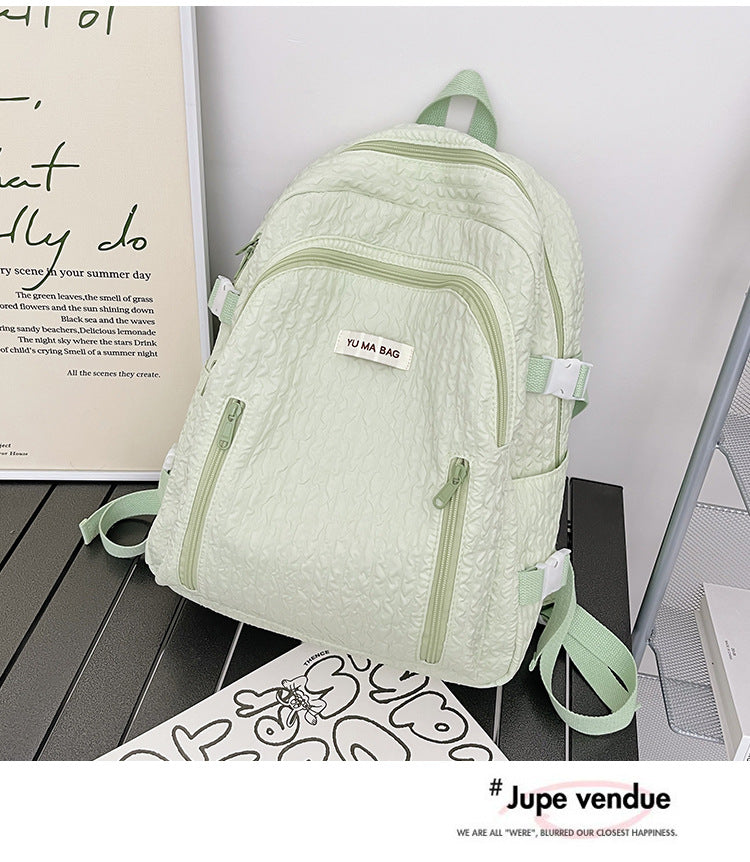Textured Multi-Compartment Backpack Kalsten