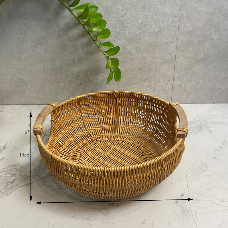 Decorative Wicker Storage Basket Kalsten