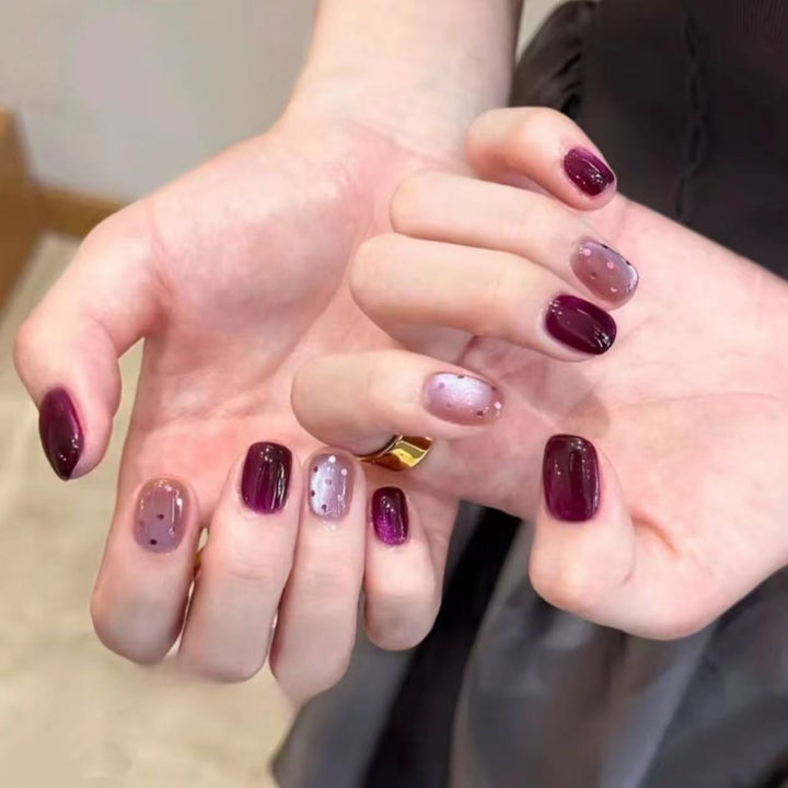Ombre Glitter Press-On Nail Set Kalsten