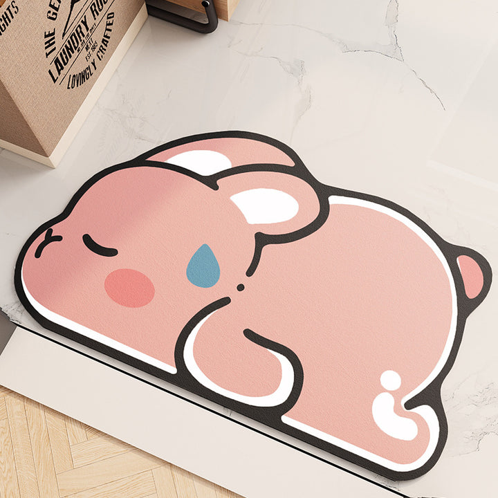 Cute Bunny Door Mat Kalsten