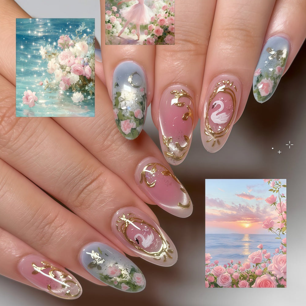 Elegant and playful artificial nails Kalsten