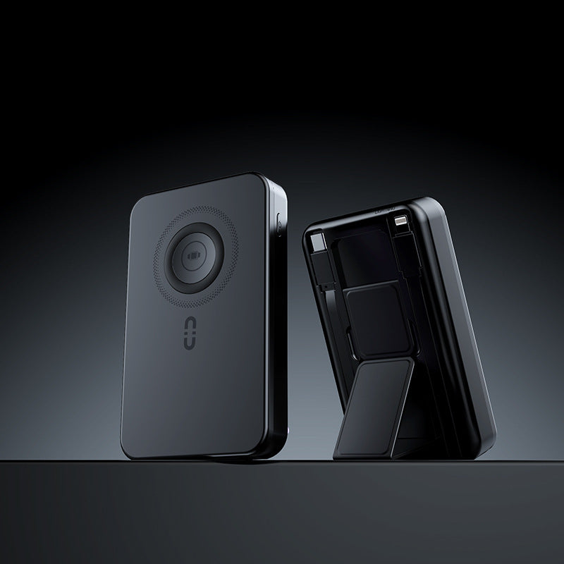 Portable power bank with integrated stand function and fast charging system Kalsten