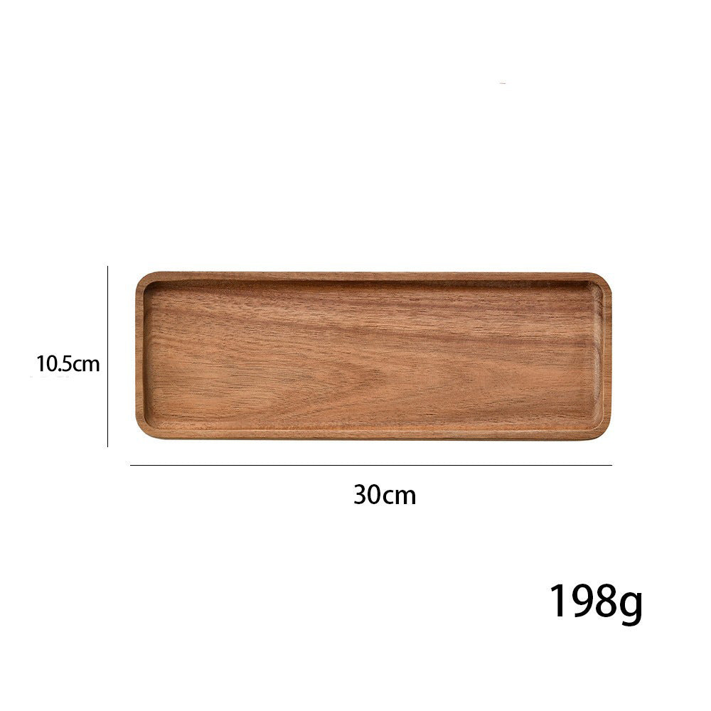 Elegant wooden serving tray with raised edge Kalsten