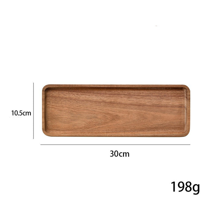 Elegant wooden serving tray with raised edge Kalsten