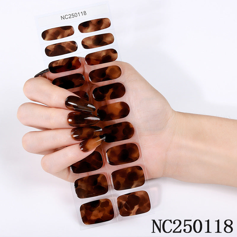 Stylish Faux Animal Print Nail Wraps