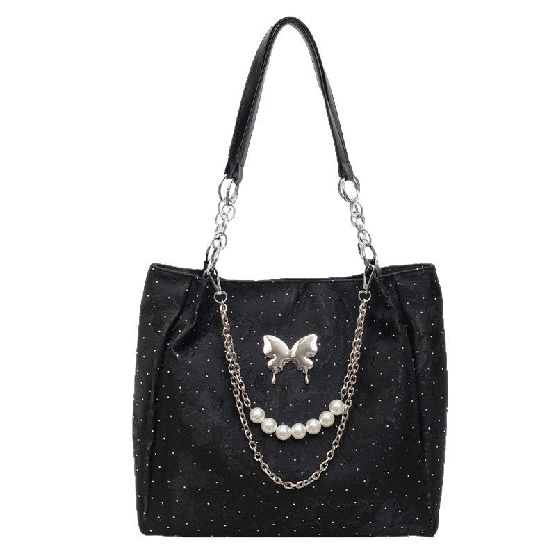 Elegant Pearl-Detail Handbag Kalsten
