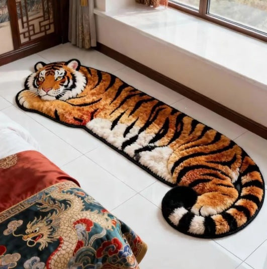 Cartoon Tiger-Themed Area Rug