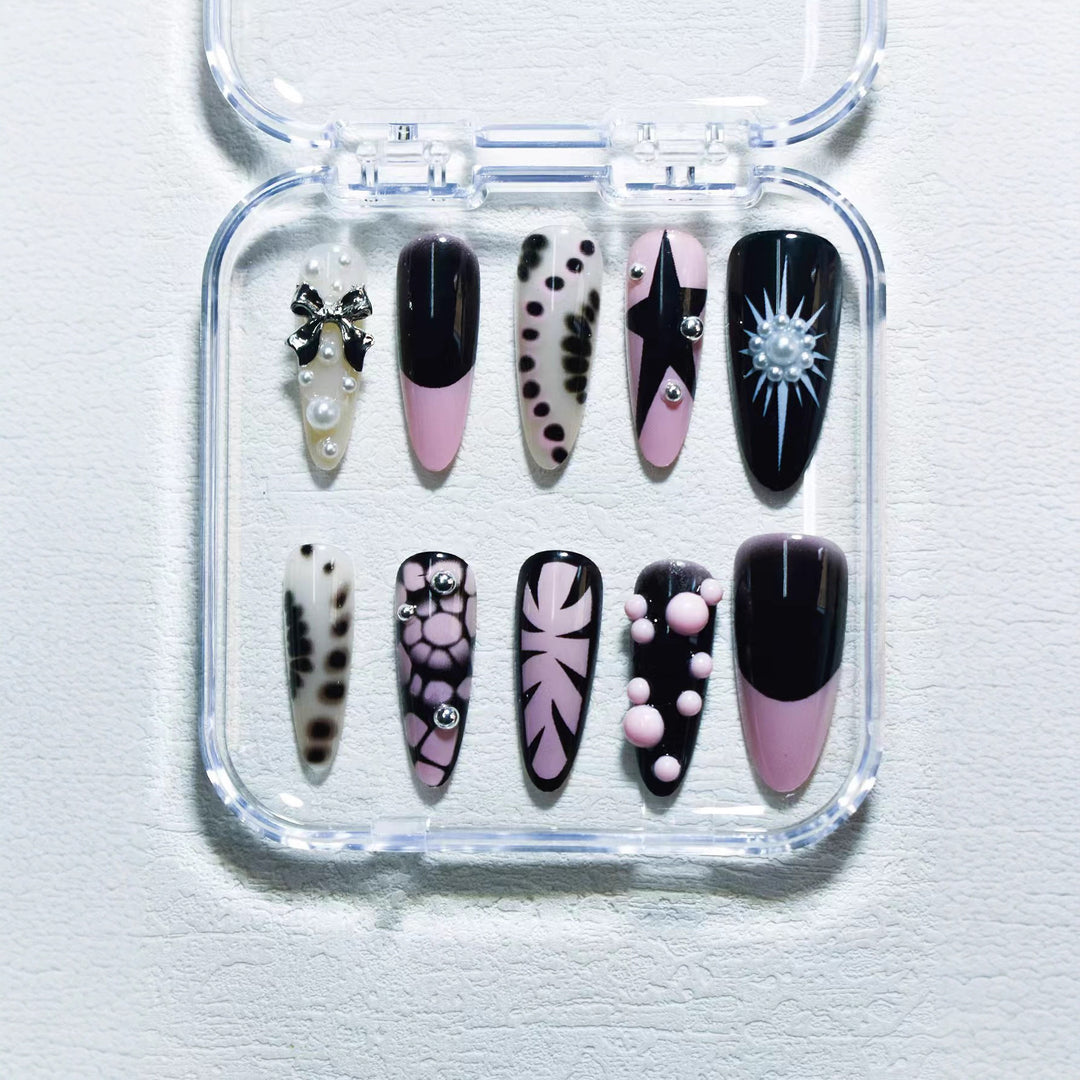 Ocean-Inspired 3D Decorative Press-On Nail Set Kalsten