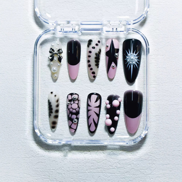 Ocean-Inspired 3D Decorative Press-On Nail Set Kalsten