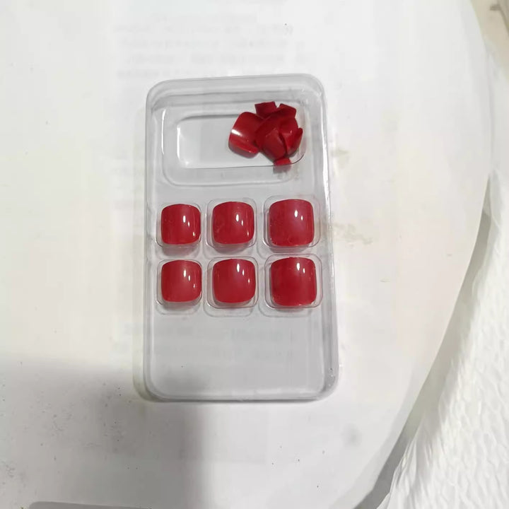 Premium Smooth Square Press-On Nail Set Kalsten