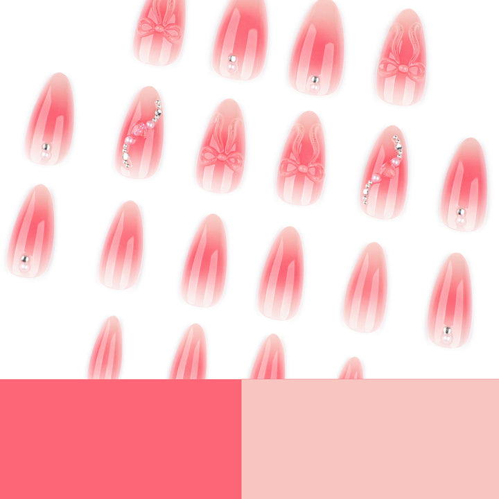 Artful nail extensions with delicate floral accents and glitter Kalsten