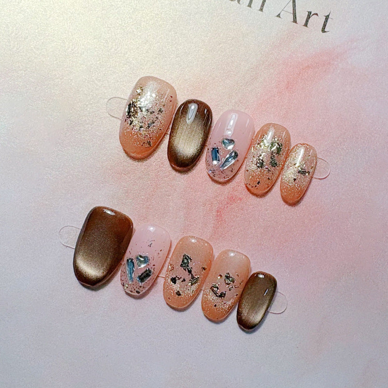 Classic French Tip Press-On Nail Set Kalsten