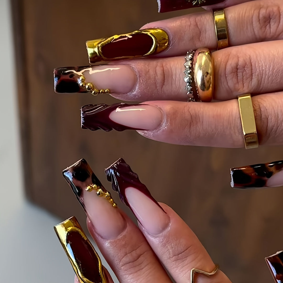 Glamorous Stiletto Press-On Nail Art Set Kalsten