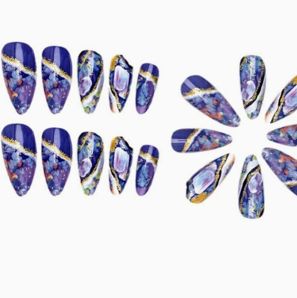 Artistic Gemstone Nail Art Kalsten