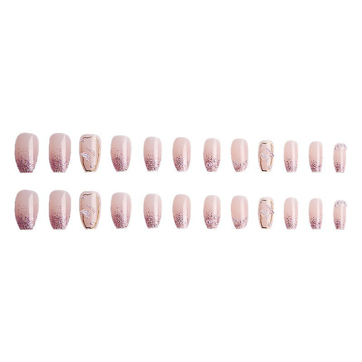 Decorative Butterfly Press-On Nail Set