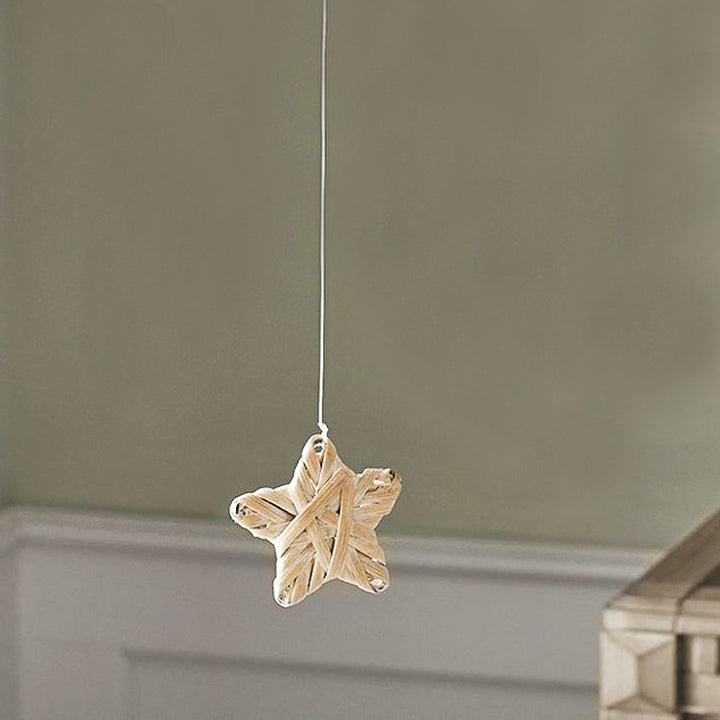 Stylish pendant light made of woven material Kalsten