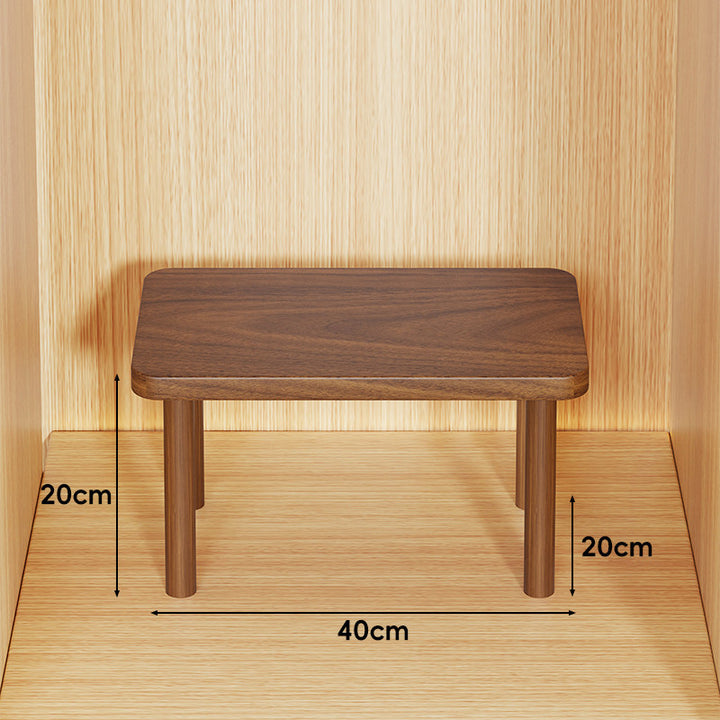 Adjustable Multi-Height Wooden Monitor Riser and Desktop Shelf