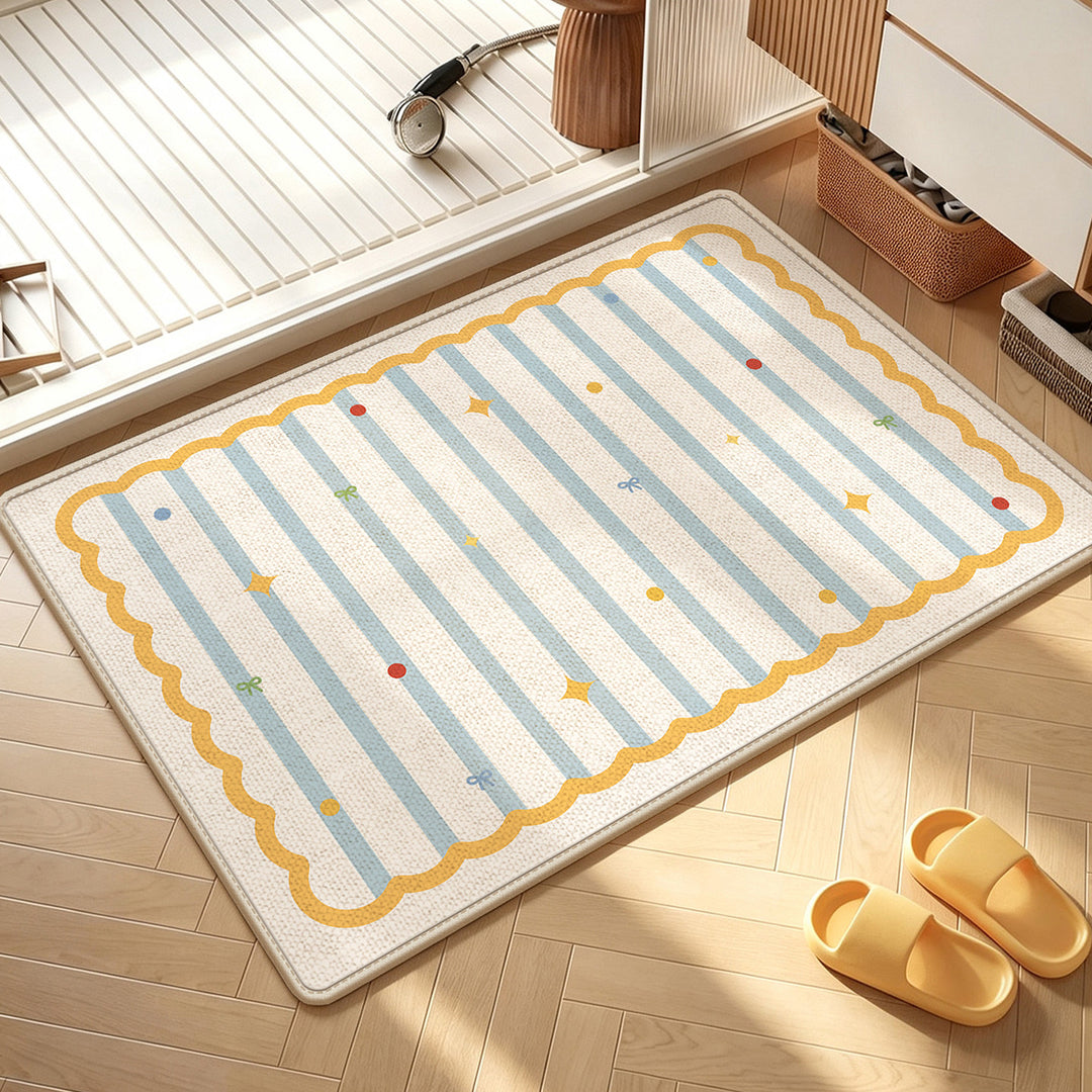 Fun Dot-Patterned Non-Slip Bathroom Mat Kalsten