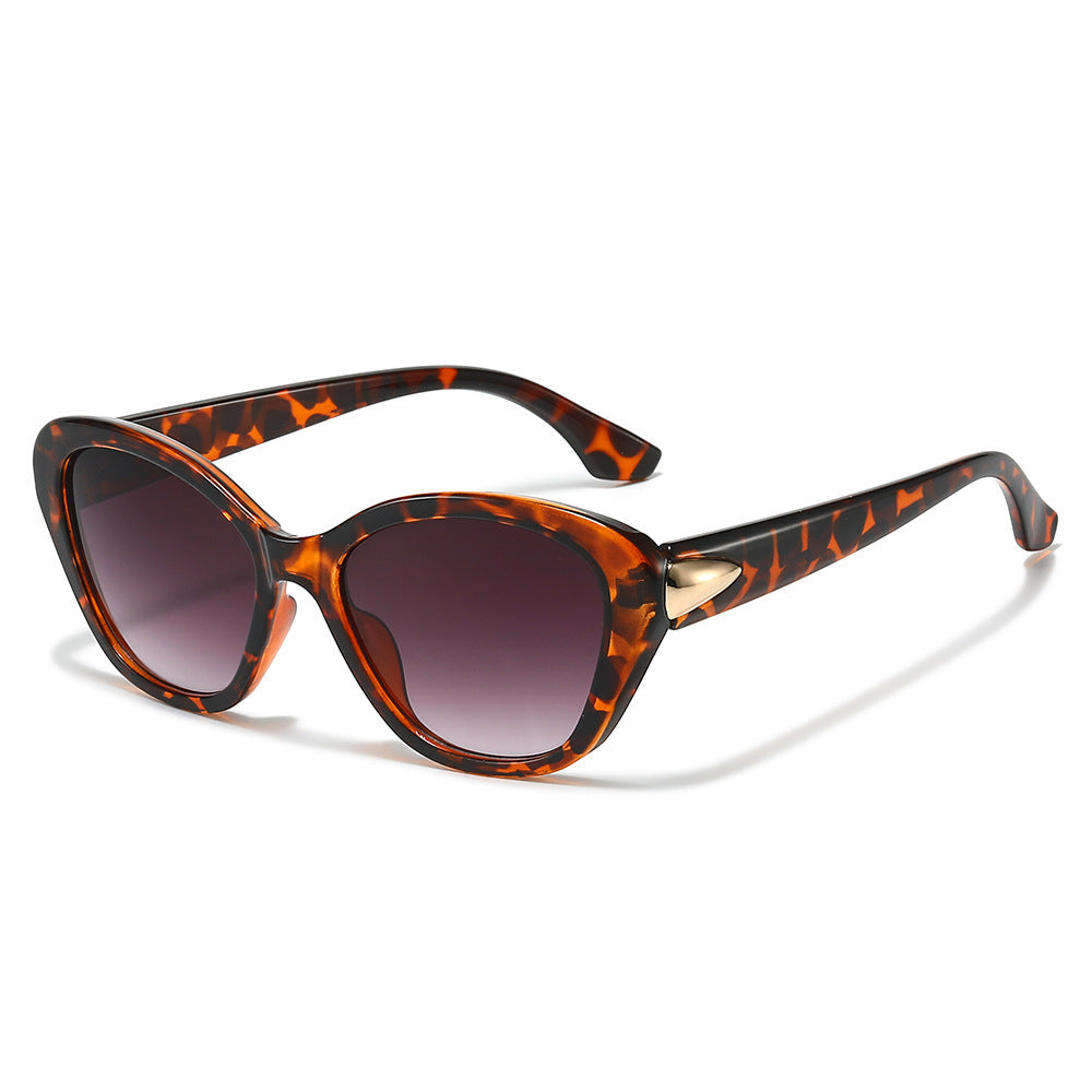 Stylish Cat-Eye Sunglasses with Elegant Gold Detail Kalsten