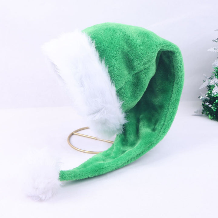Christmas hat with plush trim