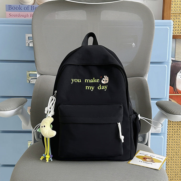 Casual Embroidered Mini Backpack Kalsten