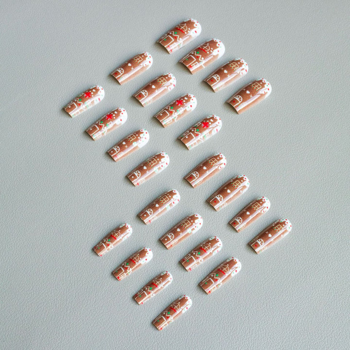 Festive Gingerbread Nail Art Kit