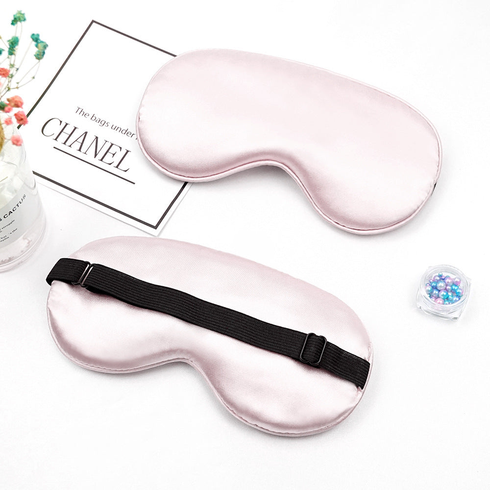 Unisex nan luxurious silk sleep mask with contoured eye cavity and adjustable elastic band Kalsten