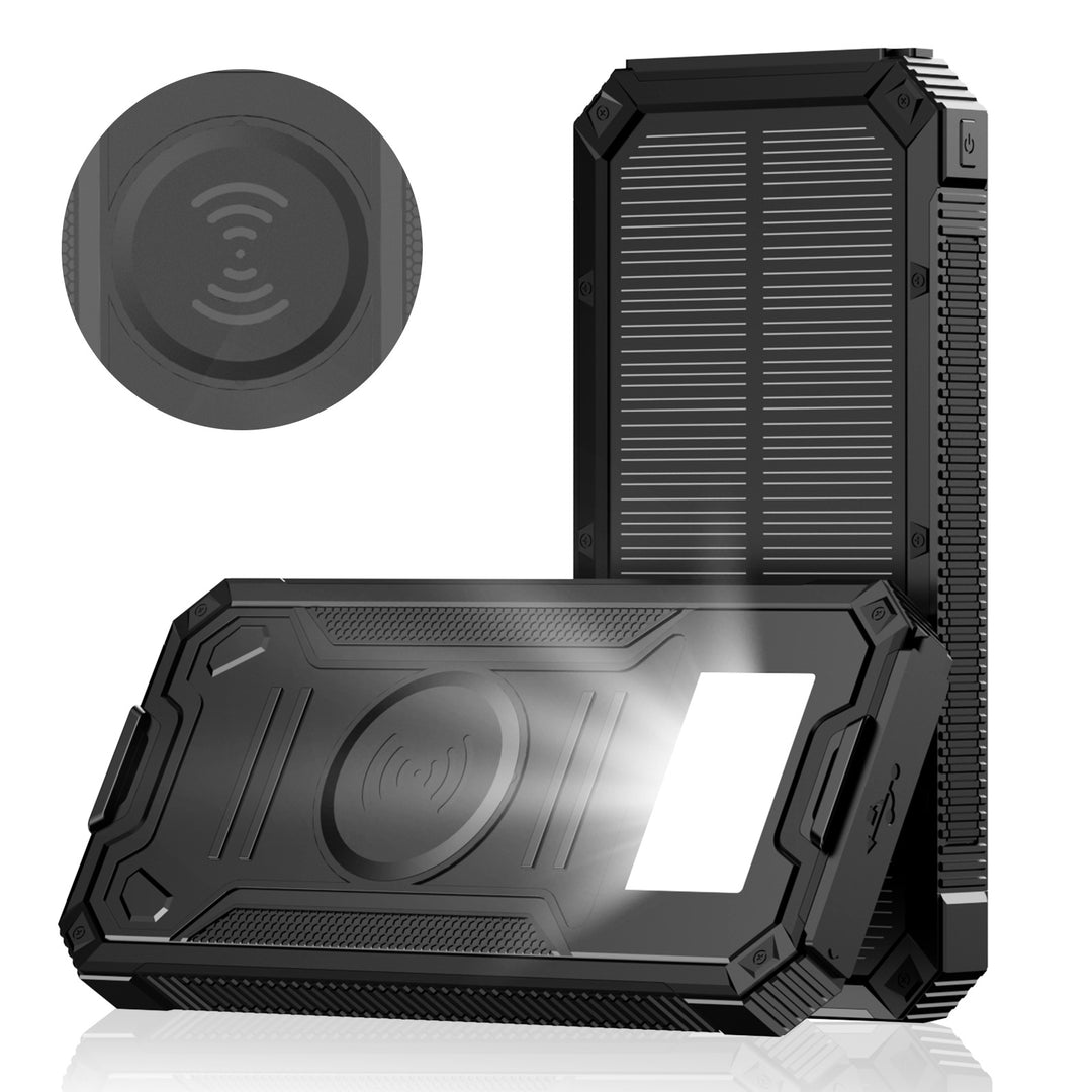 Portable Solar Power Bank with Fast Charging Function and Wireless Charging Adapter Kalsten