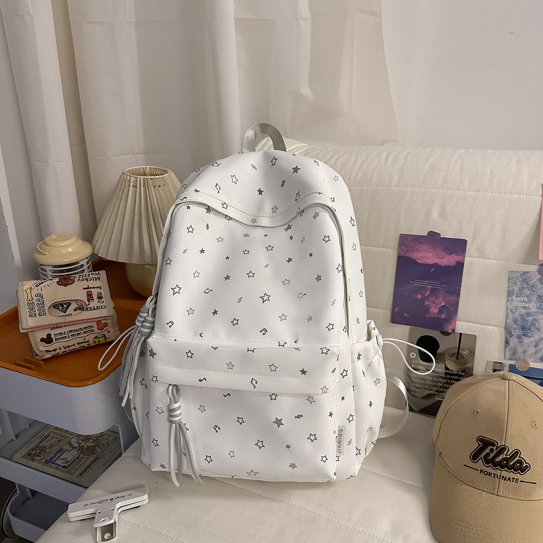 Fashionable backpack with colorful star pattern Kalsten