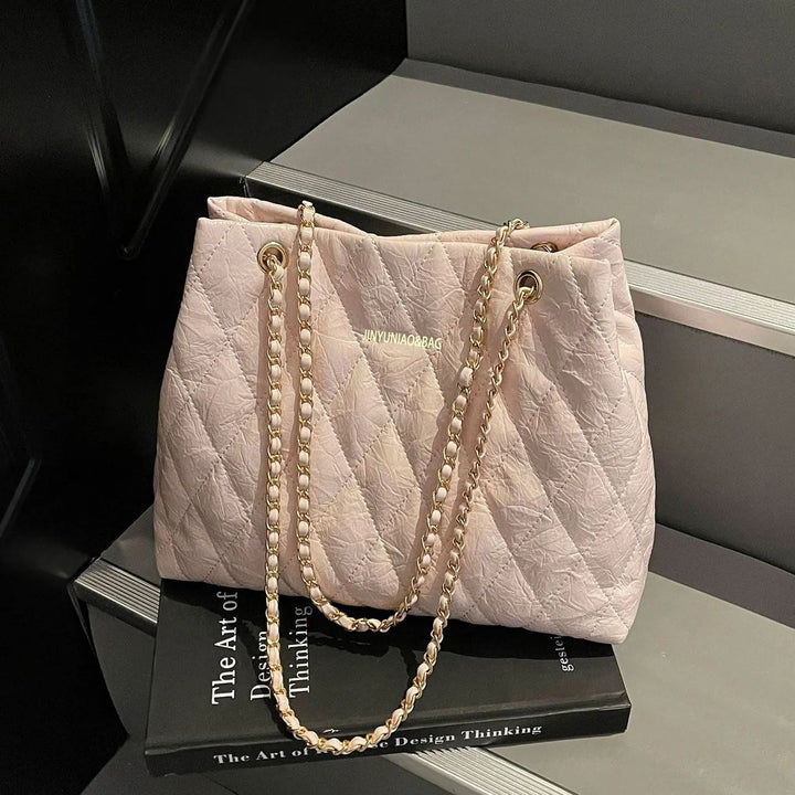 Quilted Chain-Handle Handbag Kalsten