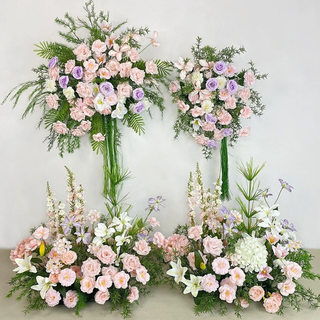 Lush Faux Floral Centerpiece Arrangement