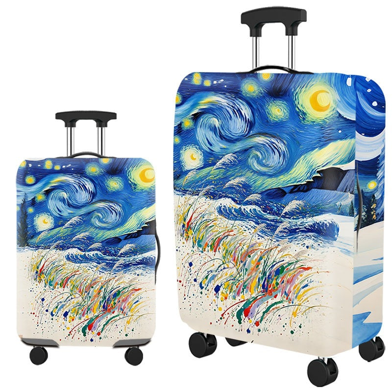 Artistic Cat-Themed Hard Shell Suitcase Kalsten