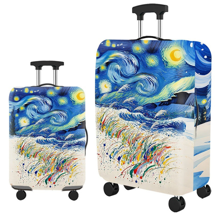 Artistic Cat-Themed Hard Shell Suitcase Kalsten