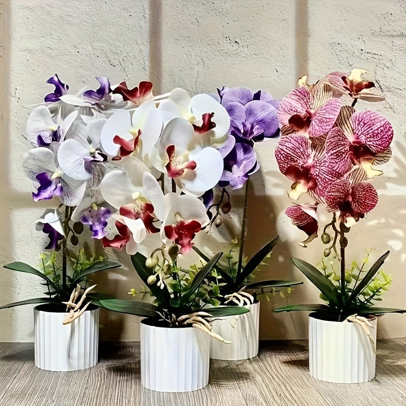 Artificial Orchid Plant Arrangement 1790480695 for Indoor Home Decor Display