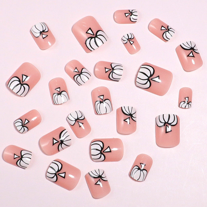Artistic Halloween-Themed Press-On Nail Set Kalsten 1787225300