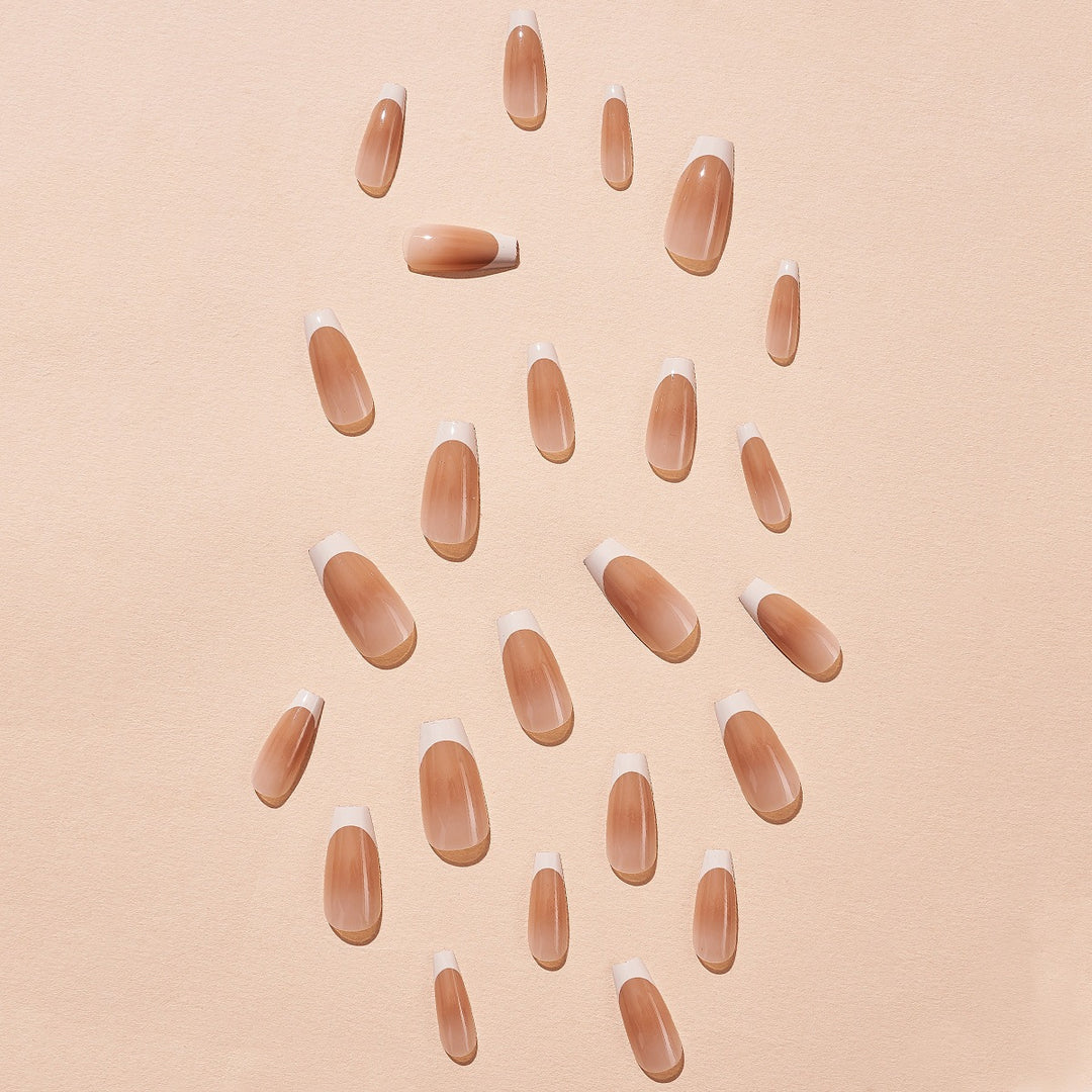 Artificial nail set with classic French tips Kalsten