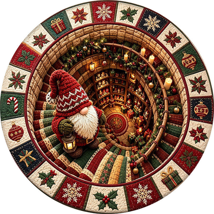 Festive 3D Gnome-Themed Area Rug Kalsten