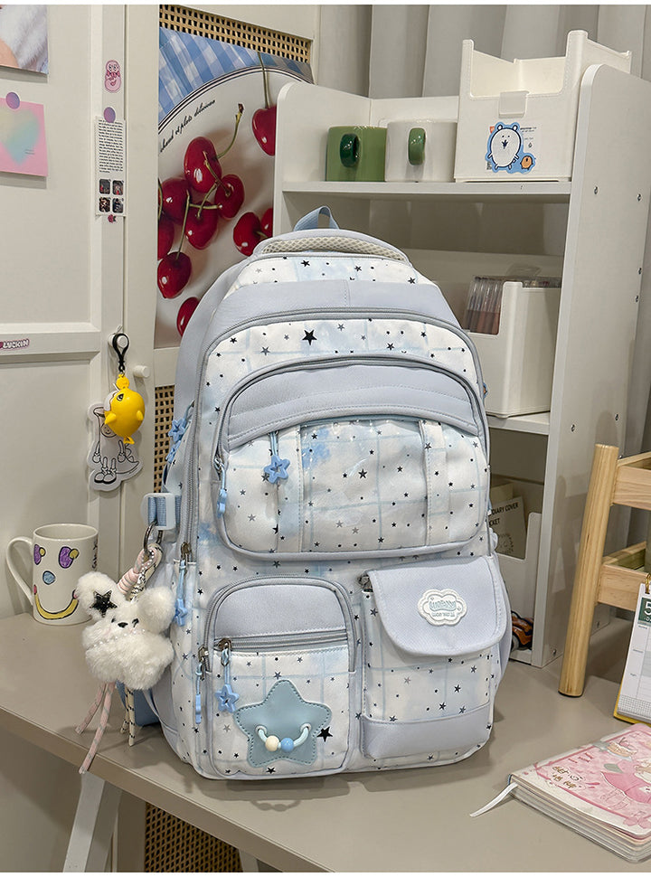 Playful Star Patterned School Backpack Kalsten