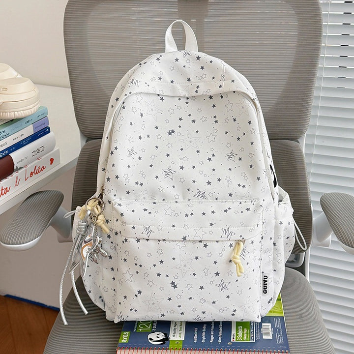 Stylish Star-Patterned School Backpack Kalsten