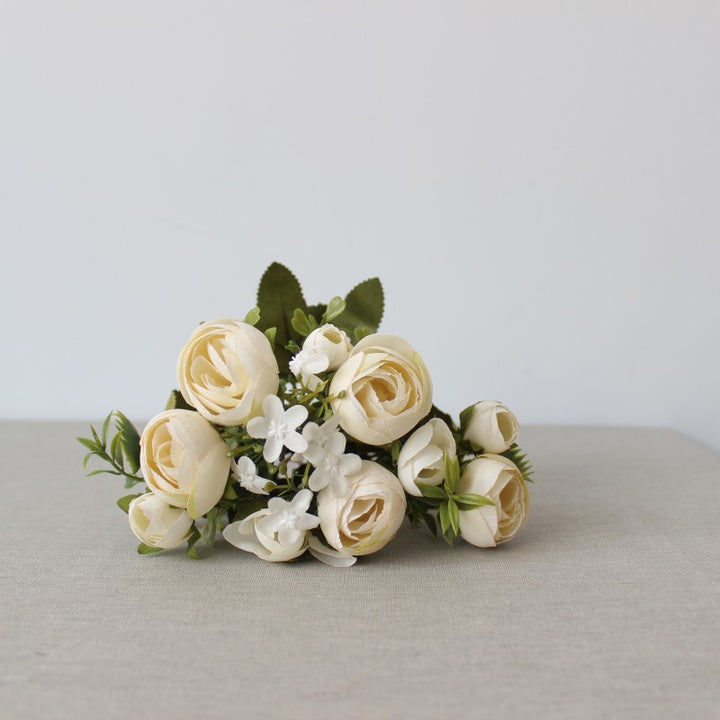 Artificial Floral Bouquet with Realistic Roses