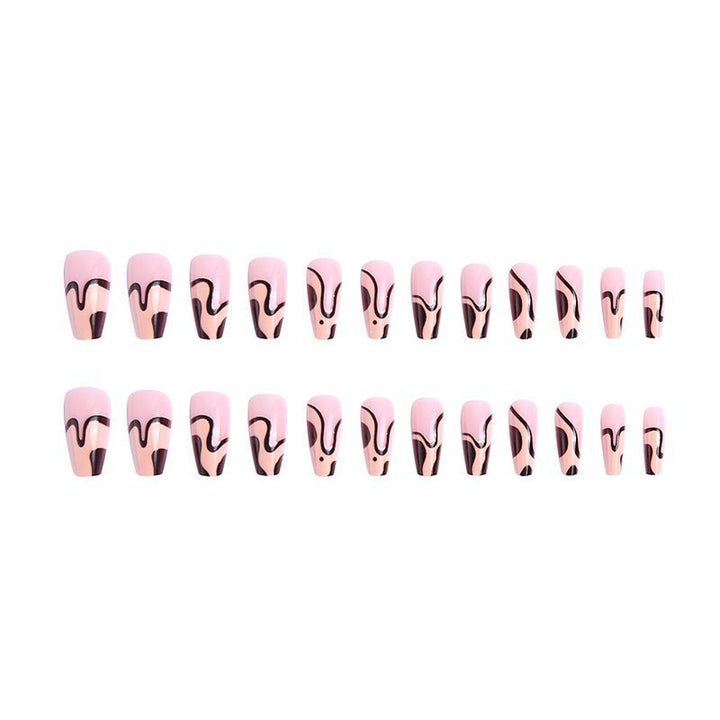 Nail set with elegant curved design Kalsten